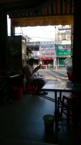 an employer using tablet at China town